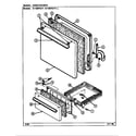 Norge N1100PRA-L door/drawer diagram