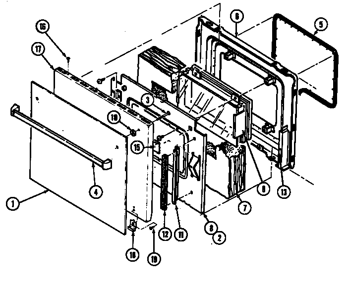 Norge L9875XRB door diagram