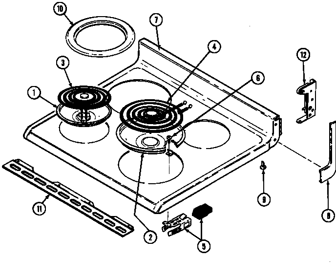 Norge L3581VUV top assembly diagram