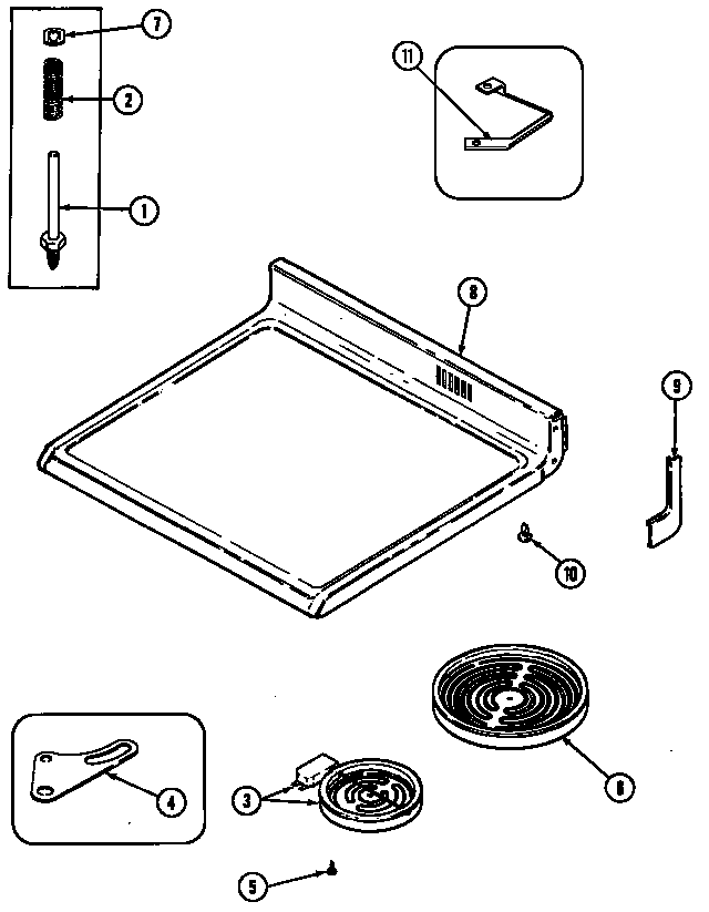 Norge L3878VVV top assembly diagram