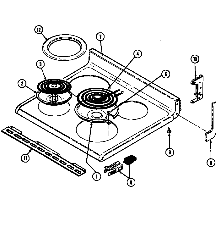 Norge L3882XVW top assembly diagram