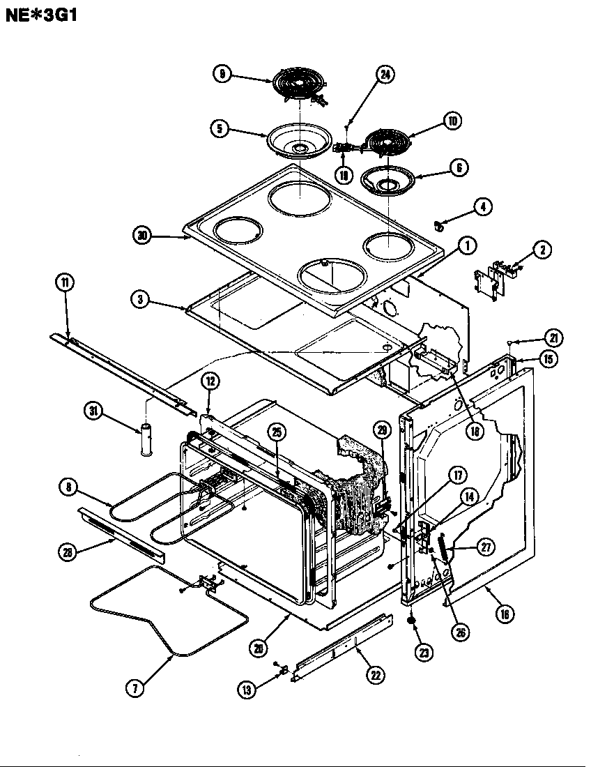 Norge NEA3G1 body diagram