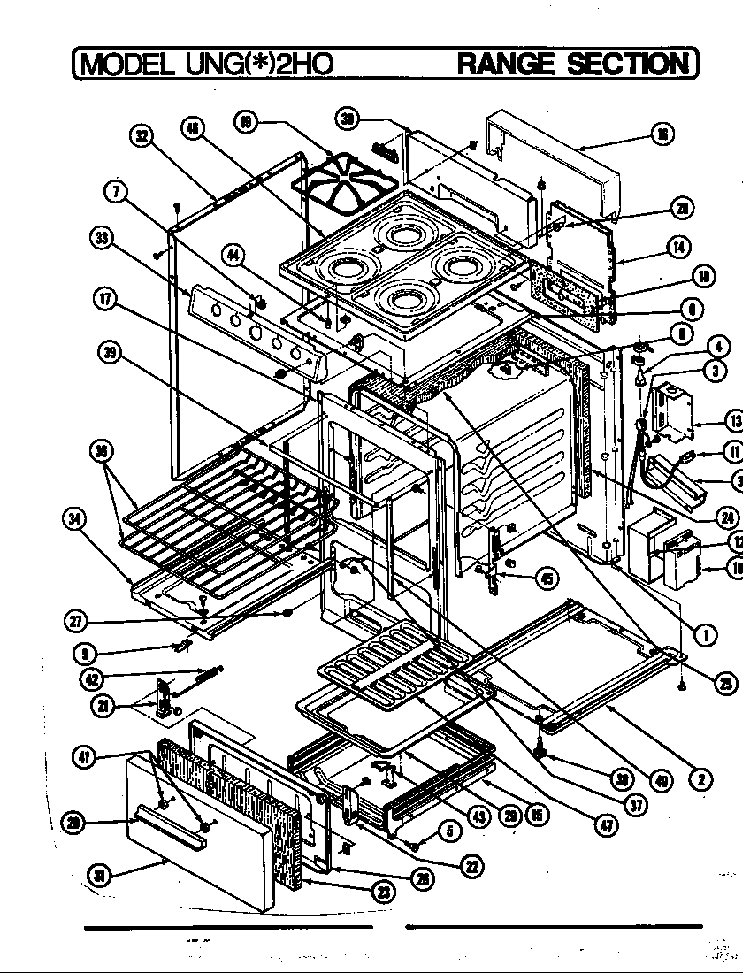 Norge UNGA2HK0 body diagram