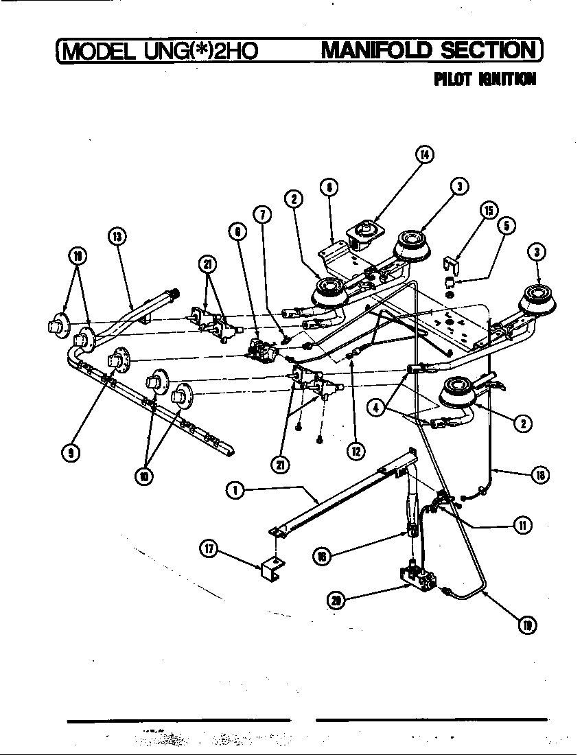 Norge UNGA2HK0 gas controls (pilot) (unga2h0) (ungw2h0) diagram
