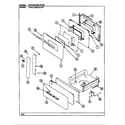 Norge UNGW6H2GLNW door/drawer diagram