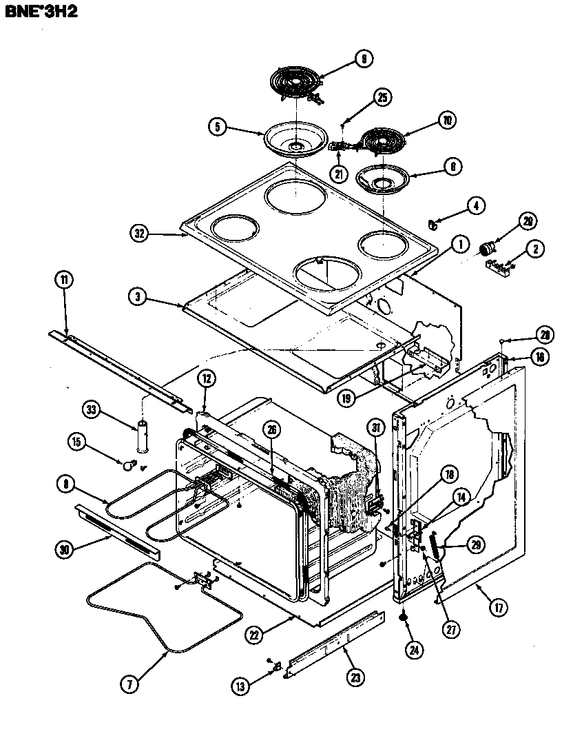 Norge BNEW3H2X body diagram
