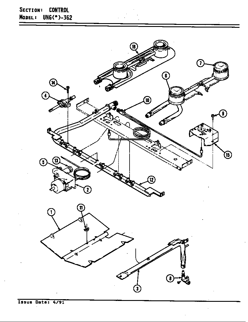 Norge UNGW3G2LNX-BO control diagram