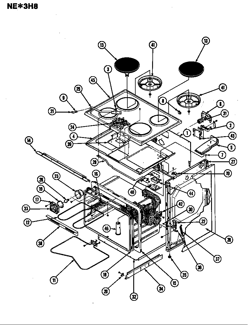 Norge NEW3H8CX body diagram
