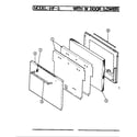Magic Chef U91FN-3KW door (lower) diagram