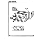 Crosley CT19X7A/DC66A freezer door diagram
