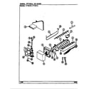 Crosley CT19X7A/DC66A optional ice maker (ct19x7a/dc67a) (ct19x7w/dc66a) diagram
