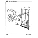 Crosley CNT19V6A/CC51A fresh food compartment diagram