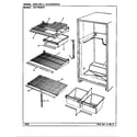Crosley CNT19V6A/CC51A shelves & accessories diagram