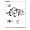Crosley CNT19V6A/CC51A freezer door diagram