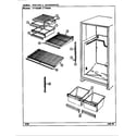 Crosley CT19X6W/DE66A shelves & accessories diagram
