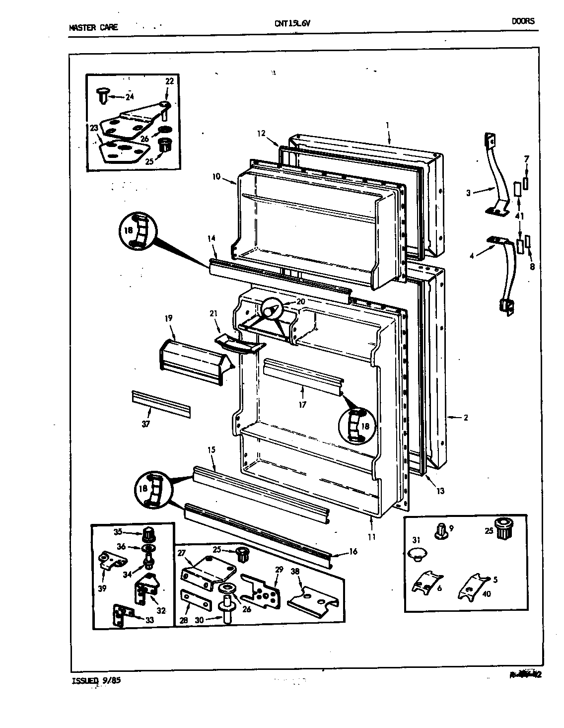 Crosley CNT15L6A/5A41A freezer compartment diagram