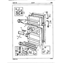 Crosley CNT19L6VH/5A44A doors diagram