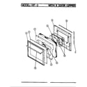 Magic Chef 91FA-3KLX door (upper) diagram