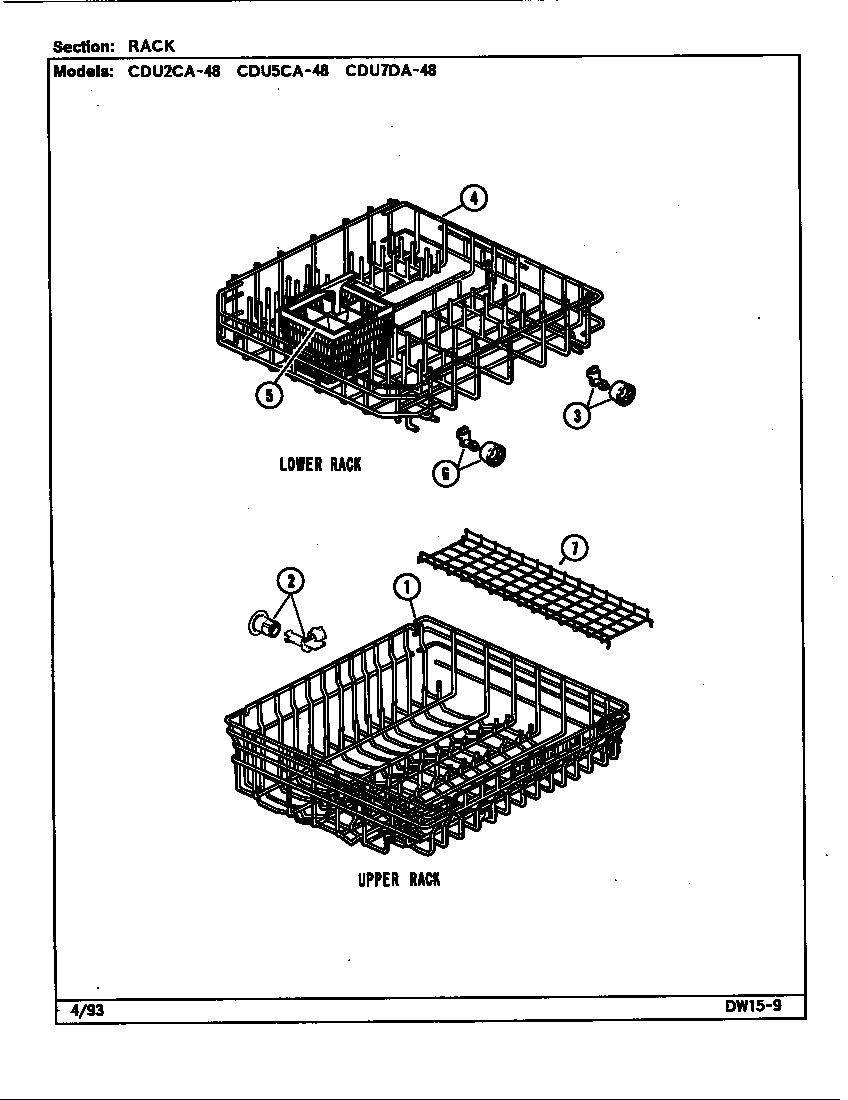 Crosley CDU2CA-48 rack diagram