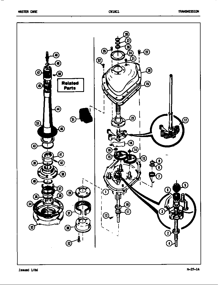 Crosley CW18C1 transmission (orig. rev. a-b) diagram