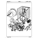 Crosley CDE20C5H cylinder & drive (orig.-rev. a-c) diagram