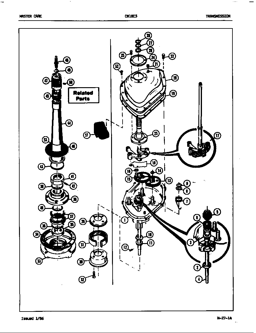 Crosley CW18C3W transmission (orig. rev. a-b) diagram