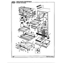 Crosley CNT19V8/AC54A fresh food compartment diagram