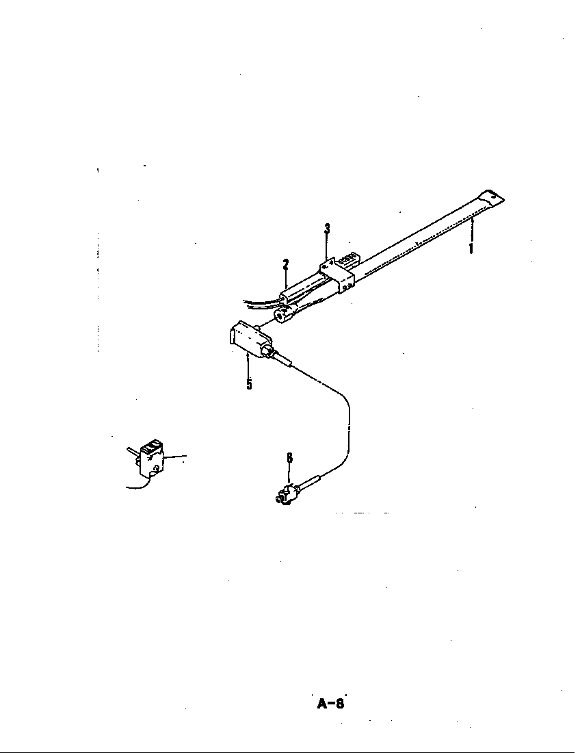 Magic Chef U22FN-2LW-19 gas controls (upper) diagram