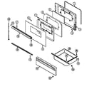 Crosley CE3531WUV door/drawer ("x" door ser.11) (ce3531xua) (ce3531xuw) diagram