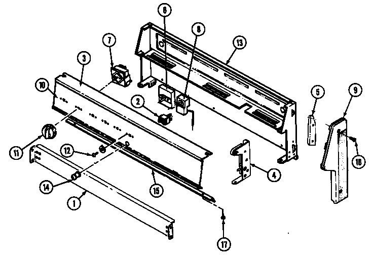 Crosley CC3520SRA control panel diagram