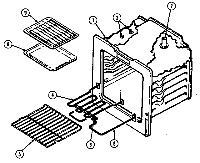 Crosley CC3520SRA oven diagram