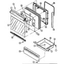Crosley CC3520SRA door/drawer diagram