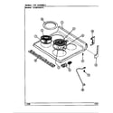 Crosley CC3872XRA top assembly diagram