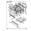 Crosley CC3872XRA door/drawer diagram