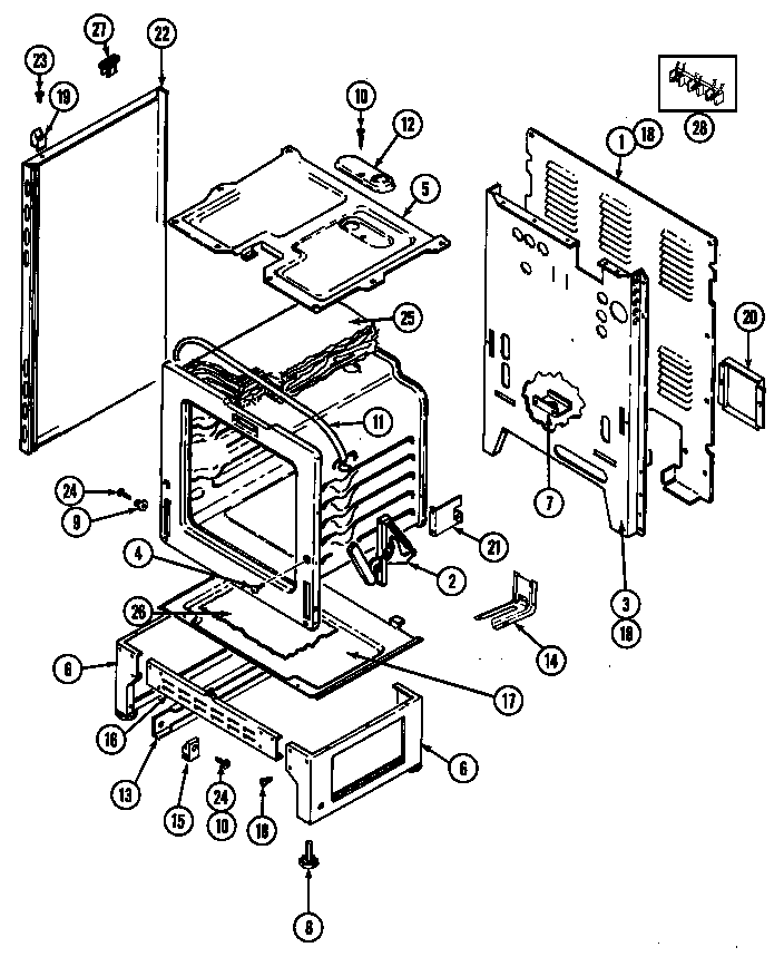 Crosley CE3531WRV body (ce3552xr) (ce3552xra) (ce3552xrw) diagram