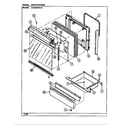 Crosley CG3432SRW door/drawer (cg3432sr*) (cg3432sra) (cg3432srw) diagram