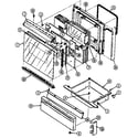 Crosley CG3432SRW door/drawer (cg3432xr*) (cg3432xra) (cg3432xrw) diagram