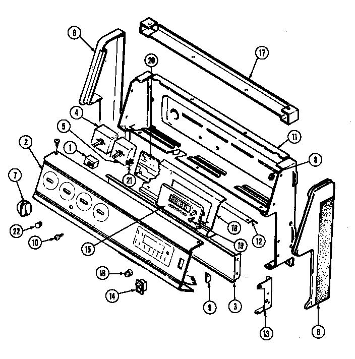 Crosley CE3878VRA control panel (ce3878vra/vrw/xrb) (ce3878vra) (ce3878vrw) (ce3878xrb) (ce3878xrw) diagram