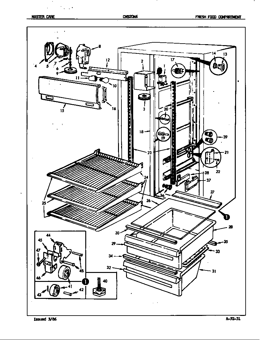 Crosley CG3110PPA door/drawer (cg3110pp*) (cg3110ppa) (cg3110ppw) diagram