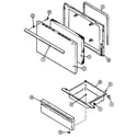 Crosley CE3520SRA door/drawer (ce3510pr*) (ce3510prv) diagram