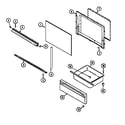Crosley CE3520SRA door/drawer (ce3520sr* series 45) (ce3520sra) (ce3520srw) diagram