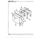 Magic Chef 90HN-4KW door (10c & later) diagram