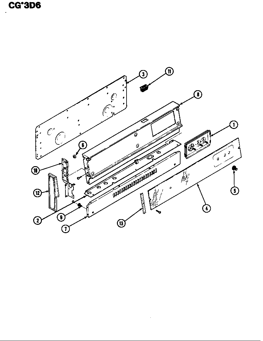 Crosley CGW3D6CVK control panel diagram