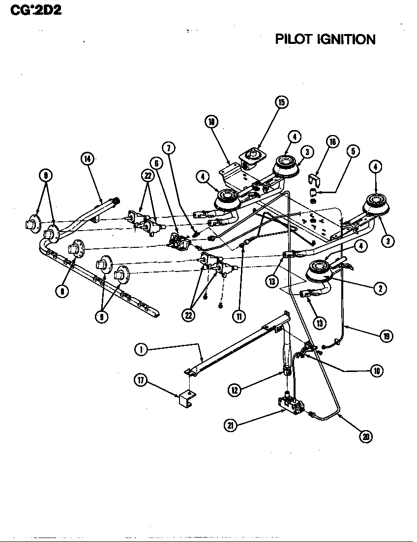 Crosley CGA2D2 controls (cg*2d2) (cga2d2) (cgw2d2) diagram