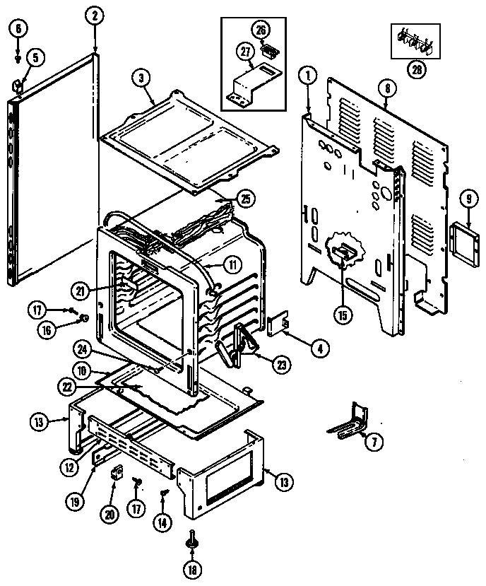 Hardwick H3657XUW body diagram
