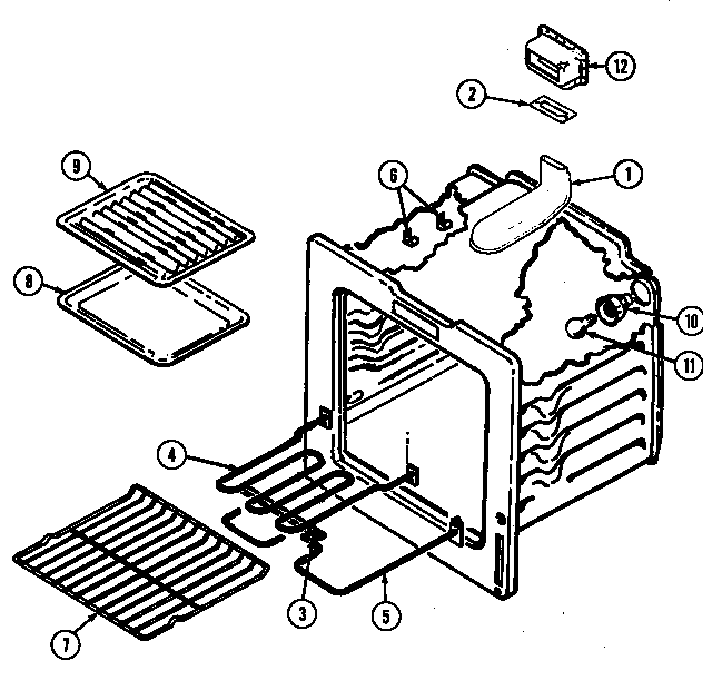 Hardwick H3657XUW oven diagram