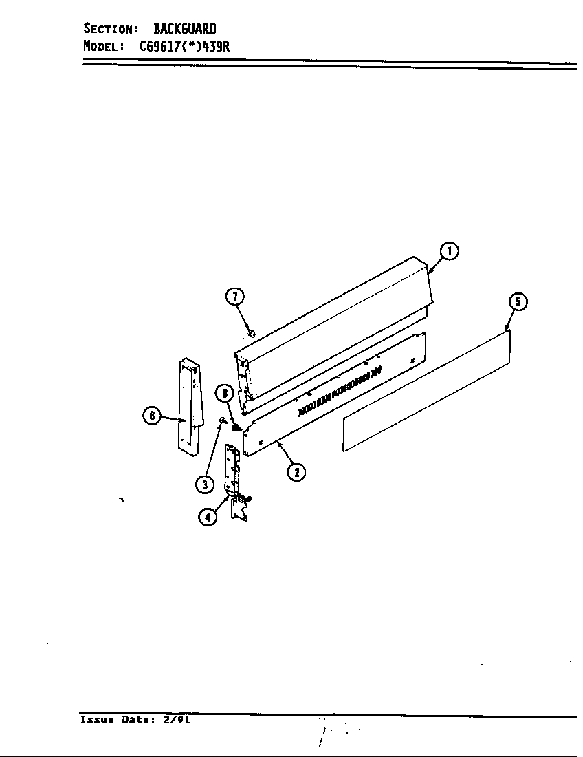 Hardwick CG9617A439R control panel diagram