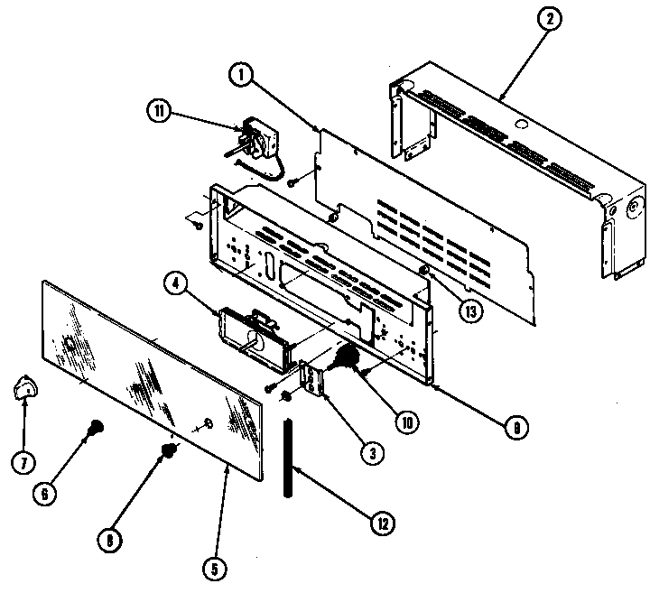 Maytag CWGA200AAB control panel diagram