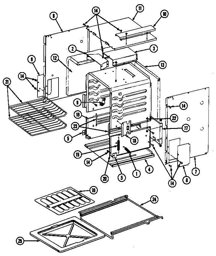 Maytag CWGA200AAB oven diagram