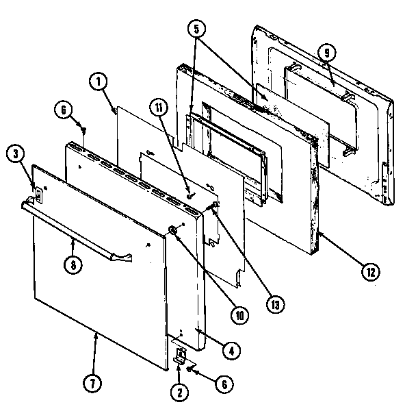 Maytag CWGA200AAB door diagram